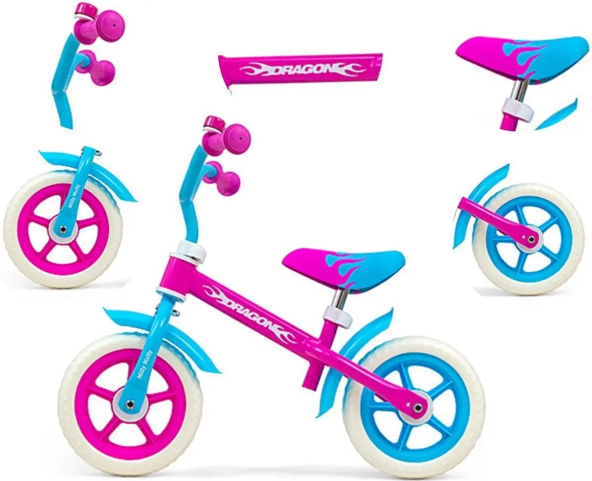 Bicicleta fara pedale Milly Mally Dragon ML-24811 (Mint) - 3