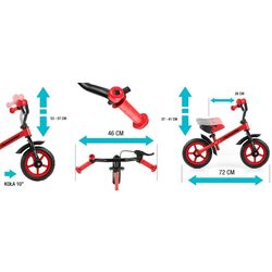 Bicicleta fara pedale Milly Mally Dragon ML-24811 (Mint) Thumb