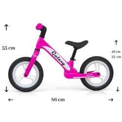 Bicicleta fara pedale Milly Mally Galaxy (Pink) Thumb