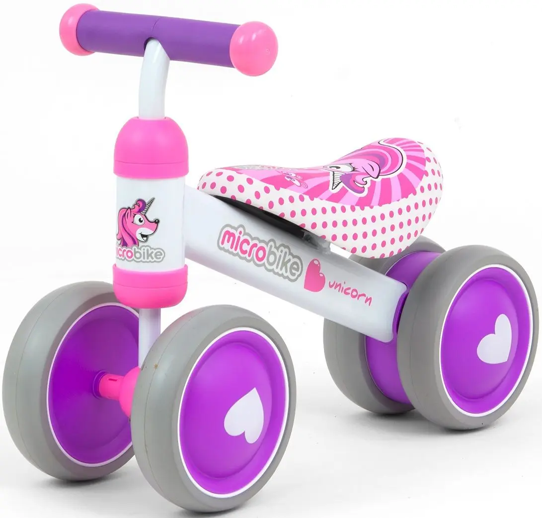 Bicicleta fara pedale Milly Mally Micro Unicorn (Pink/Purple)