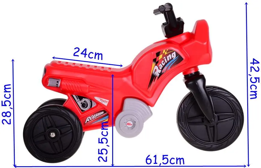 Bicicletă fără pedale Mochtoys Racing (Red) - 4