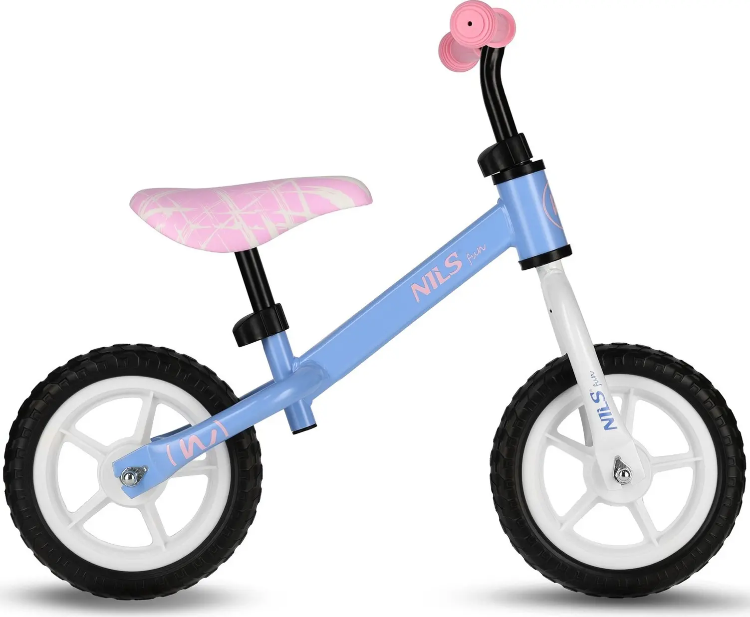 Bicicleta fara pedale Nils Fun RB134 (Blue/Pink) - 3