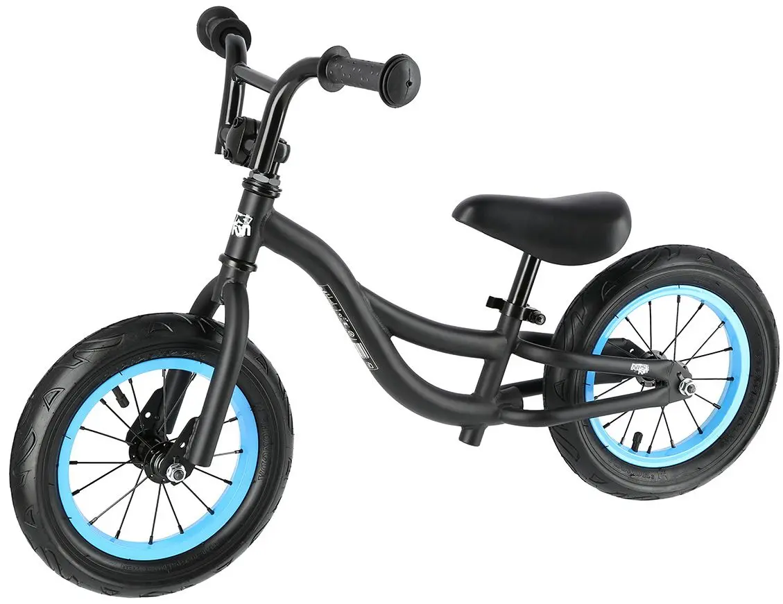Bicicleta fara pedale Nils Fun RB202 (Black/Blue)