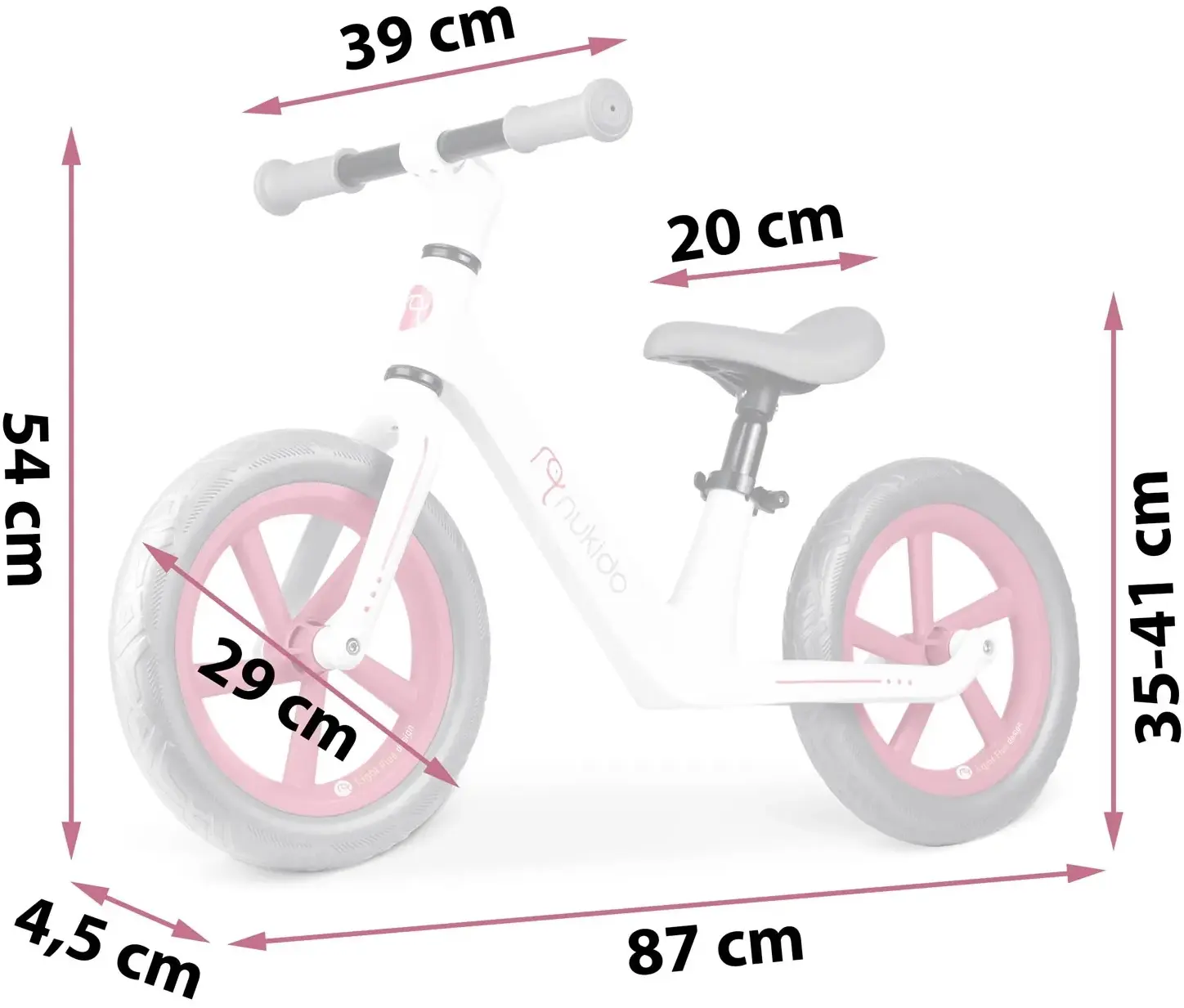 Bicicleta fara pedale Nukido Light Flee 760401 (Multicolour) - 2