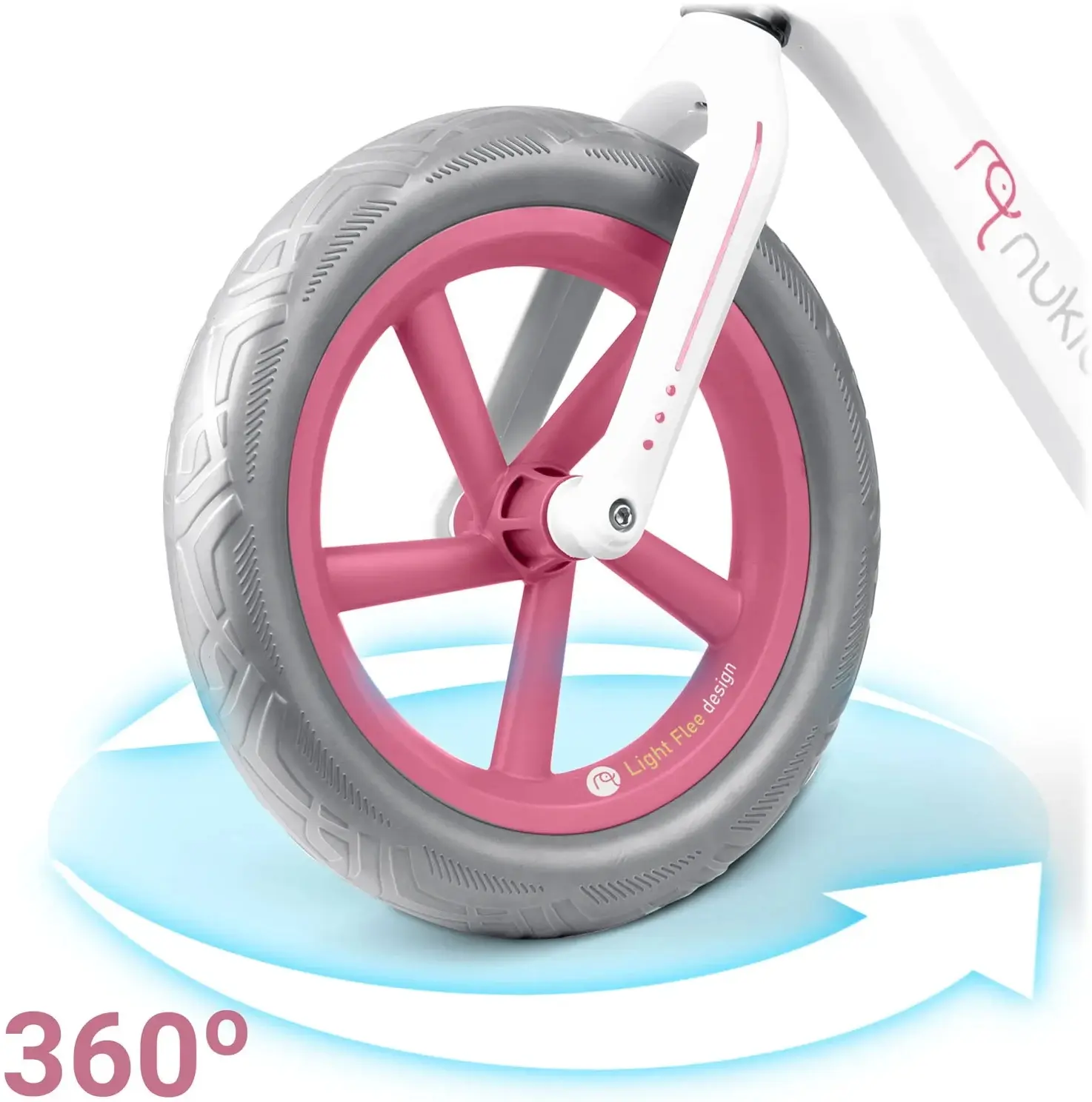 Bicicleta fara pedale Nukido Light Flee 760401 (Multicolour) - 4