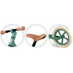 Bicicleta fara pedale Nukido Light Flee 760403 (Green/Brown) Thumb