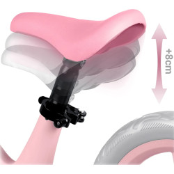 Bicicleta fara pedale Nukido Light Flee 760404 (Pink/Grey) Thumb