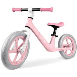 Bicicleta fara pedale Nukido Light Flee 760404 (Pink/Grey) Thumb