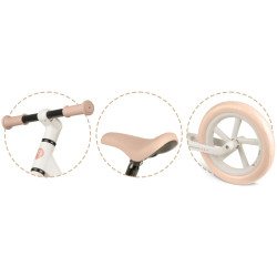 Bicicleta fara pedale Nukido Light Flee 760405 (White/Beige) Thumb