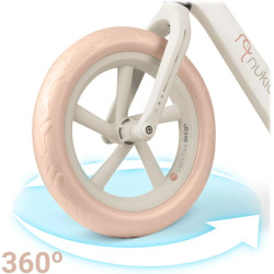 Bicicleta fara pedale Nukido Light Flee 760405 (White/Beige) Thumb