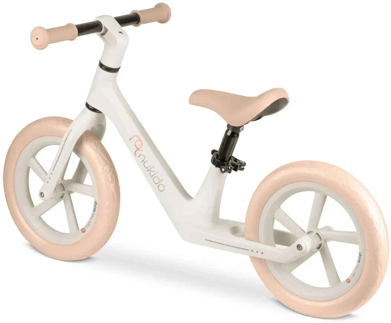 Bicicleta fara pedale Nukido Light Flee 760405 (White/Beige) - 7