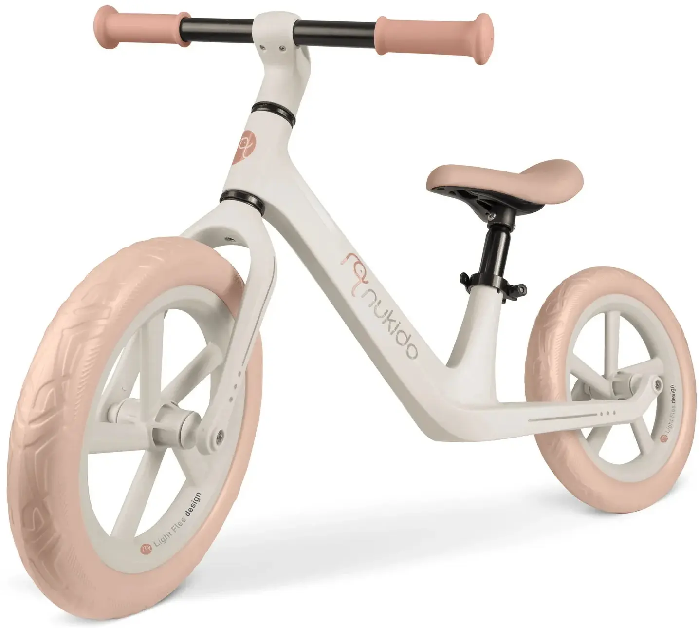 Bicicleta fara pedale Nukido Light Flee 760405 (White/Beige) - 8
