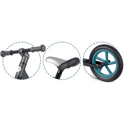 Bicicleta fara pedale Nukido Light Flee 760420 (Black/Blue) Thumb