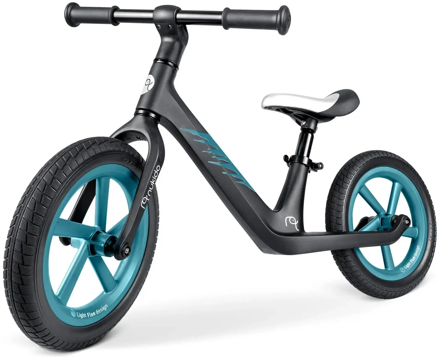 Bicicleta fara pedale Nukido Light Flee 760420 (Black/Blue) - 8
