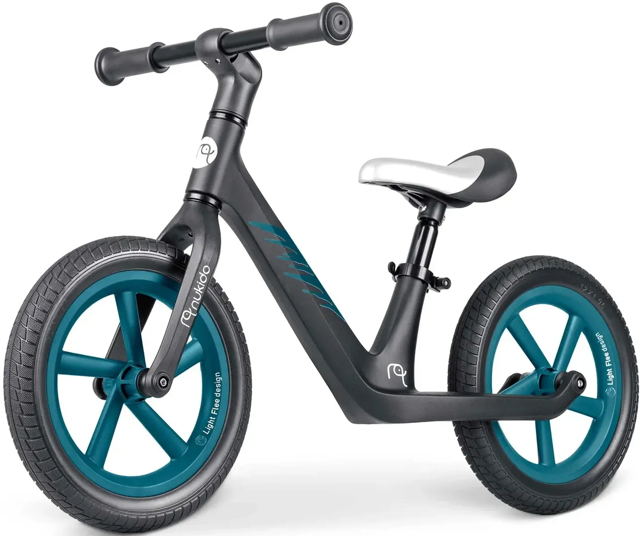 Bicicleta fara pedale Nukido Light Flee 760420 (Black/Blue)