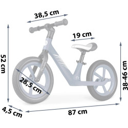Bicicleta fara pedale Nukido Light Flee 760421 (Dark Blue/Black) Thumb