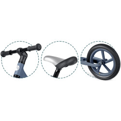 Bicicleta fara pedale Nukido Light Flee 760421 (Dark Blue/Black) Thumb
