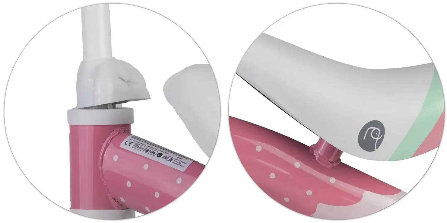Tricicleta fara pedale Nukido NK-600 760003 (Pink/Grey) - 2
