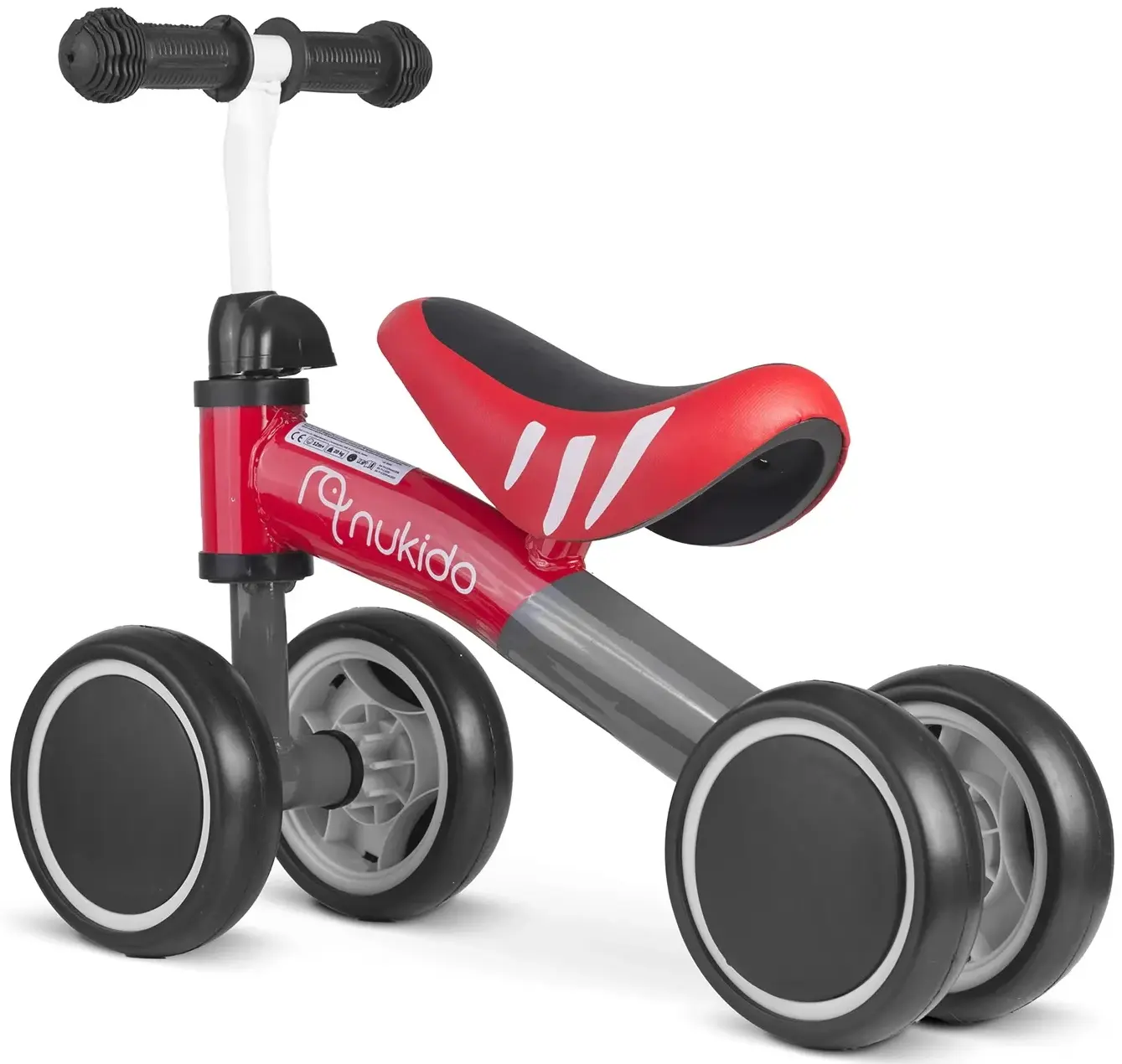 Tricicleta fara pedale Nukido NK-600 760004 (Red/Black) - 3