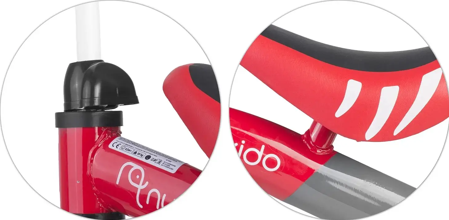 Tricicleta fara pedale Nukido NK-600 760004 (Red/Black) - 5