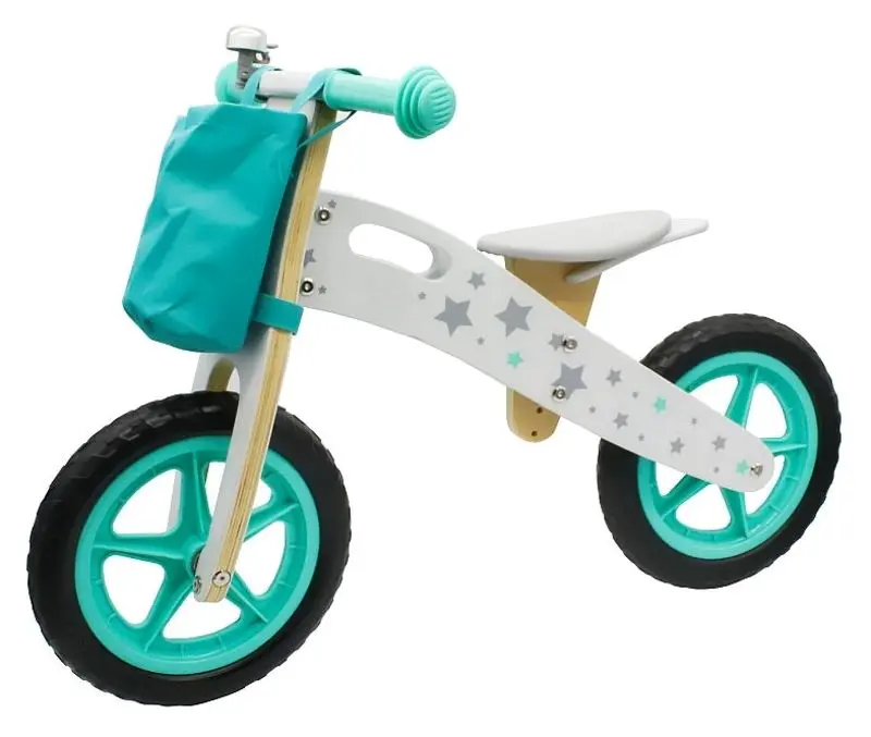 Bicicleta fara pedale Okeykids W16C194 (White/Turquoise)