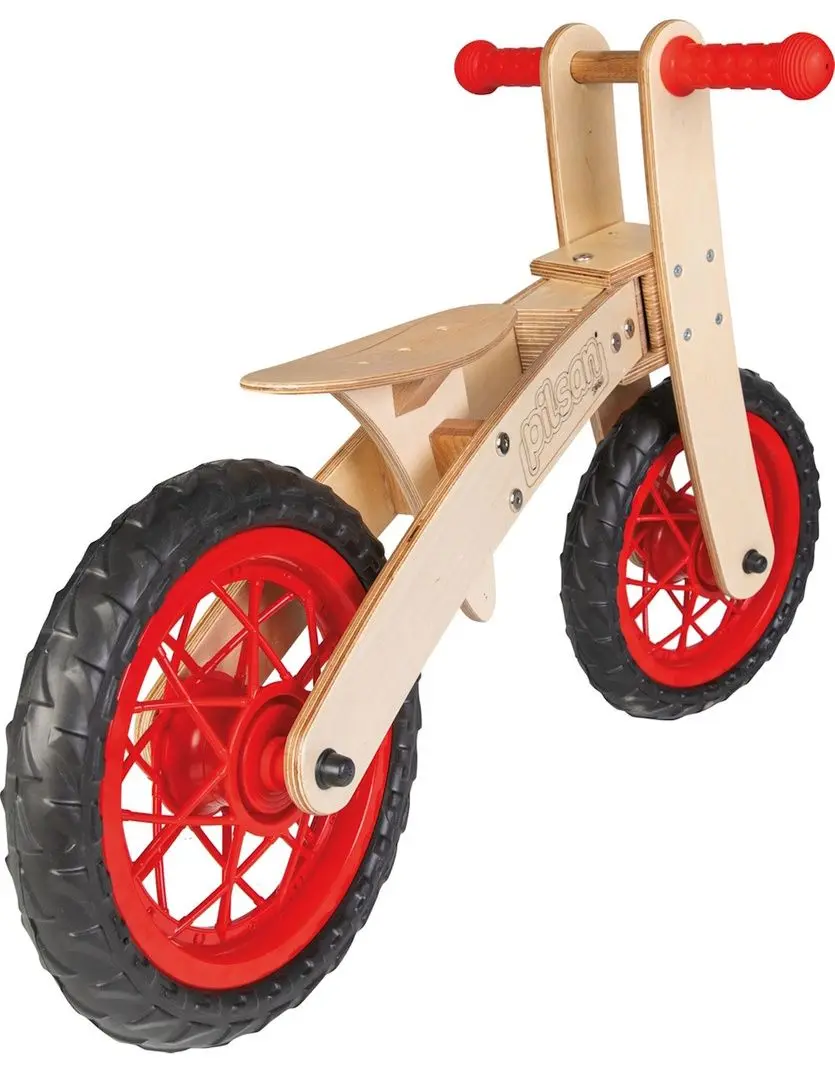 Bicicleta fara pedale Pilsan Free Style (Wood/Red) - 2