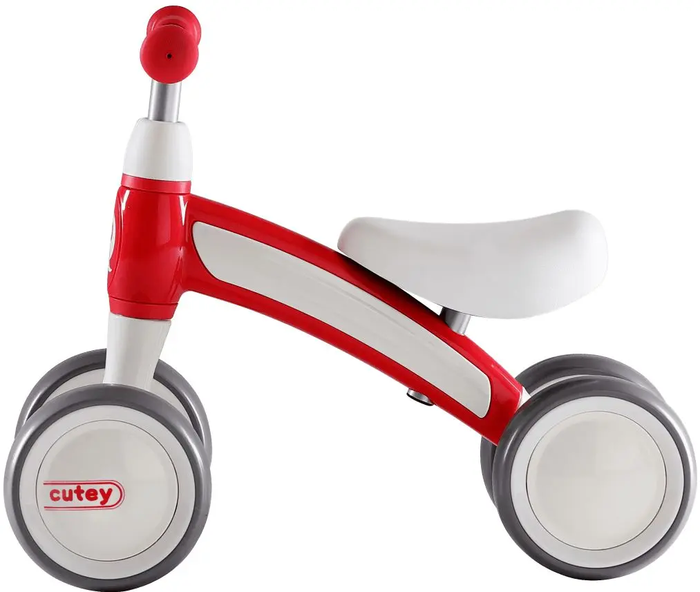 Bicicleta fara pedale Qplay Cutey (Red/White) - 2