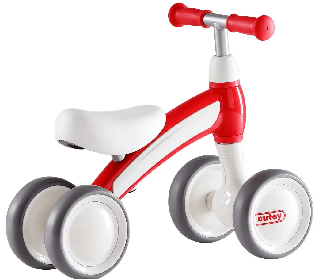Bicicleta fara pedale Qplay Cutey (Red/White) - 3