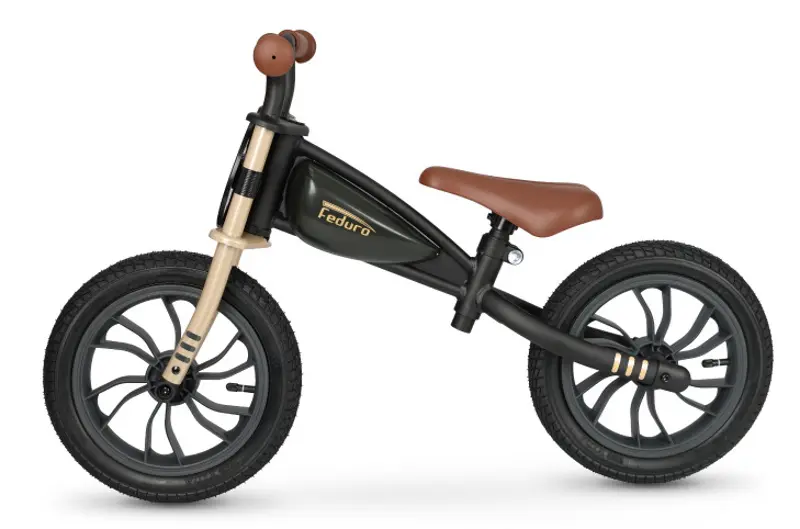 Bicicleta fara pedale QPlay Feduro (Black/Gold) - 3