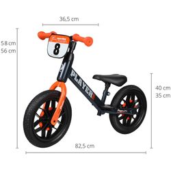 Bicicleta fara pedale Qplay Player (Orange) Thumb