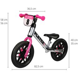 Bicicleta fara pedale Qplay Player (Pink) Thumb