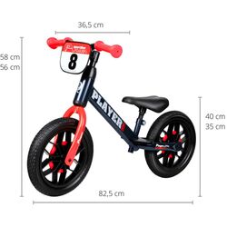 Bicicleta fara pedale Qplay Player (Red) Thumb