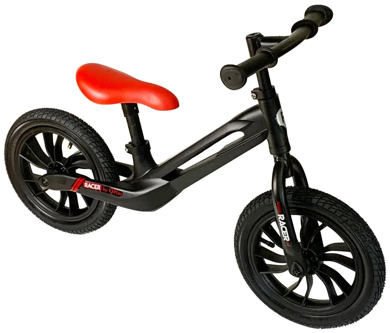 Bicicleta fara pedale QPlay Racer (Black/Red) - 3