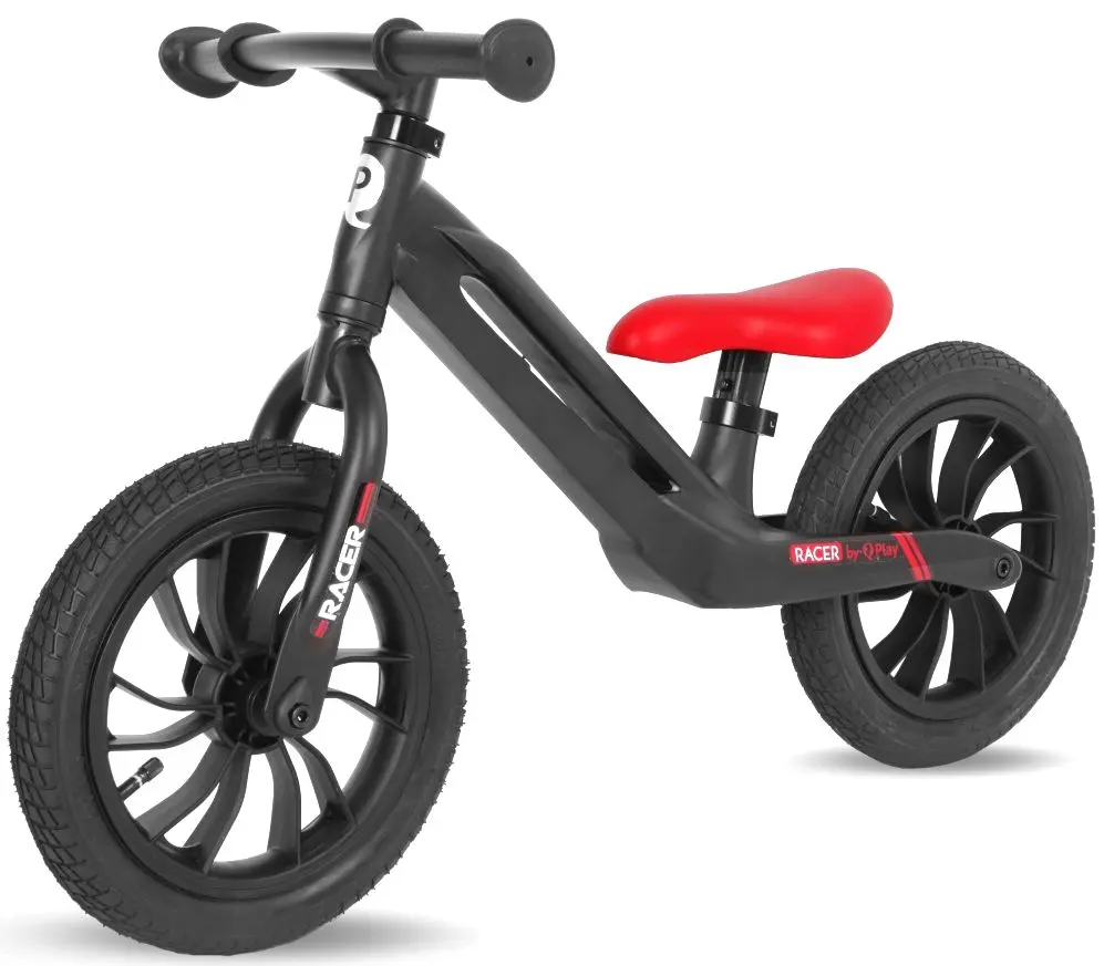 Bicicleta fara pedale Qplay Racer (Black/Red)