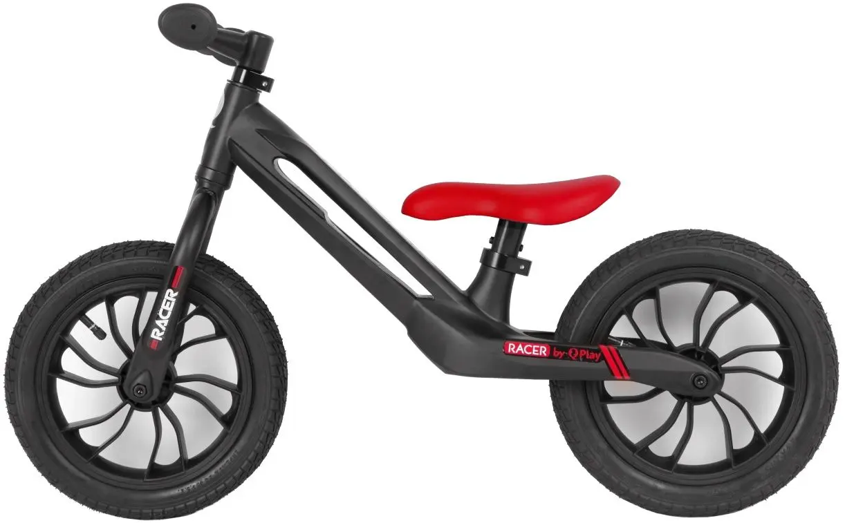 Bicicleta fara pedale Qplay Racer (Black/Red) - 2