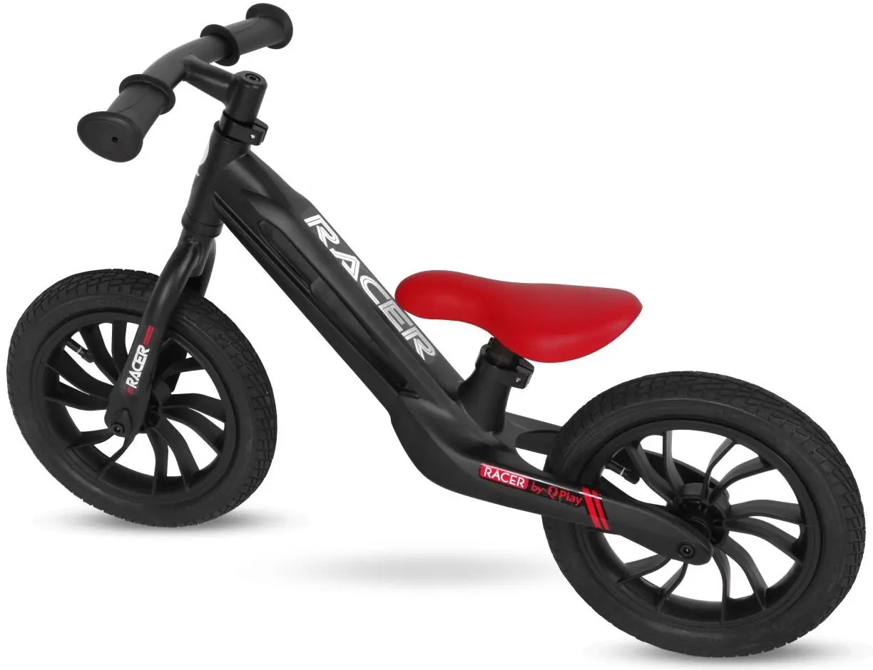 Bicicleta fara pedale Qplay Racer (Black/Red) - 3