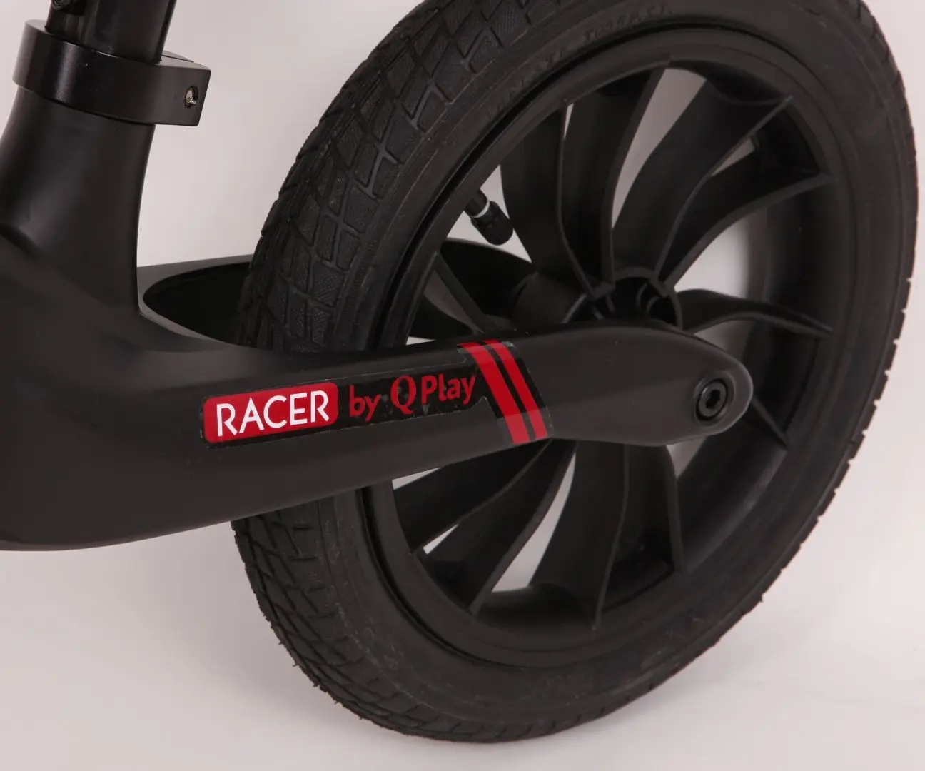 Bicicleta fara pedale Qplay Racer (Black/Red) - 4