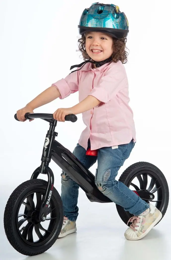 Bicicleta fara pedale Qplay Racer (Black/Red) - 6