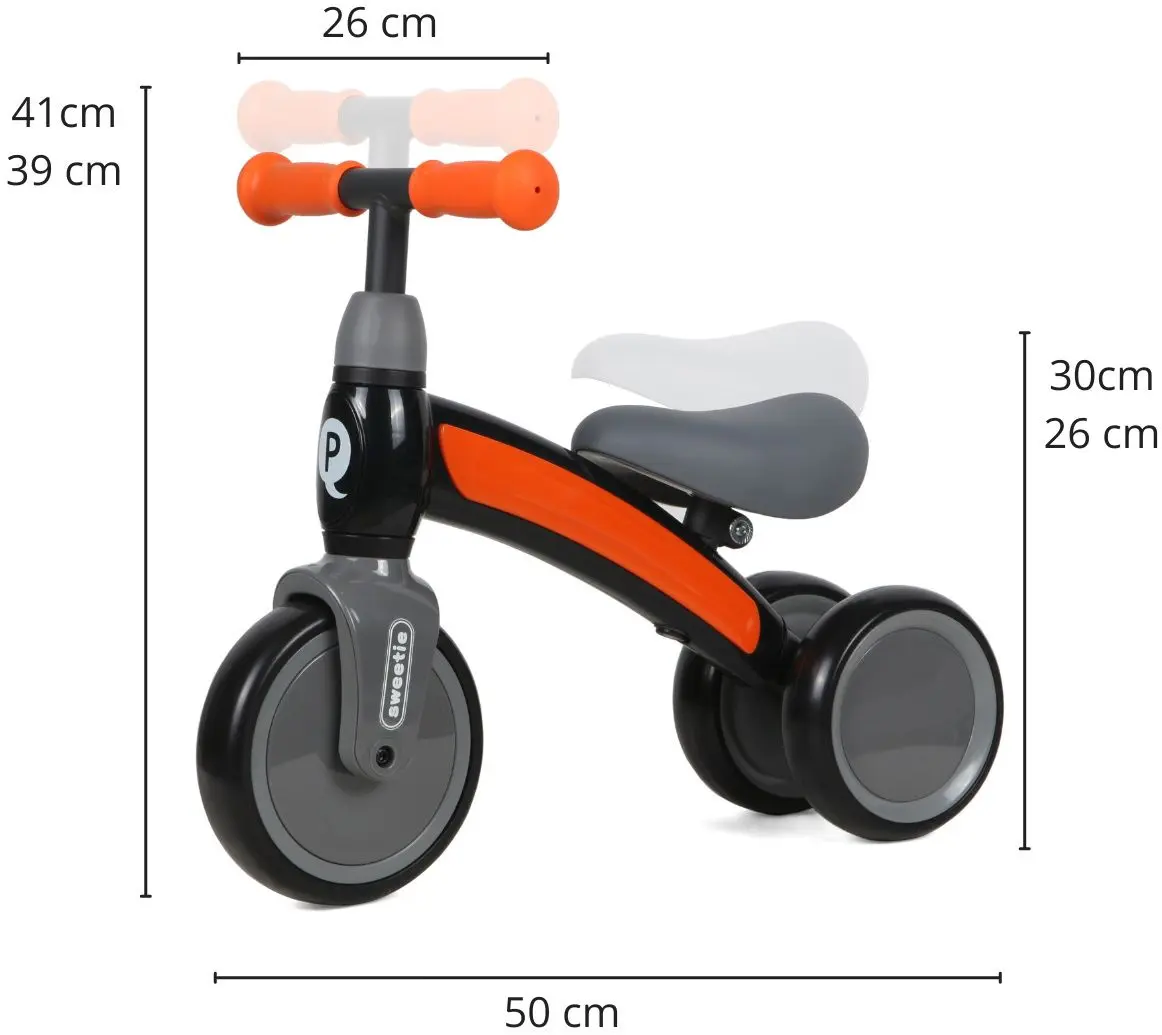 Bicicleta fara pedale Qplay Sweetie (Orange) - 7