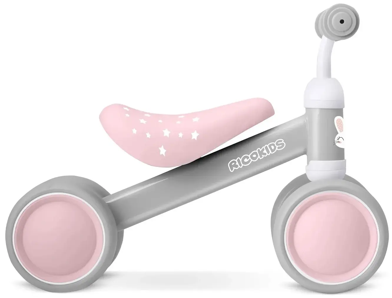 Tricicleta fără pedale Ricokids 760602 (Pink/Grey) - 5