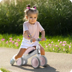 Tricicleta fără pedale Ricokids 760602 (Pink/Grey) Thumb