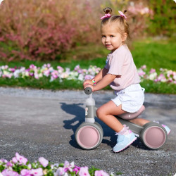 Tricicleta fără pedale Ricokids 760602 (Pink/Grey) Thumb