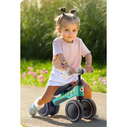 Tricicleta fara pedale Ricokids 760604 (Black/Blue) Thumb
