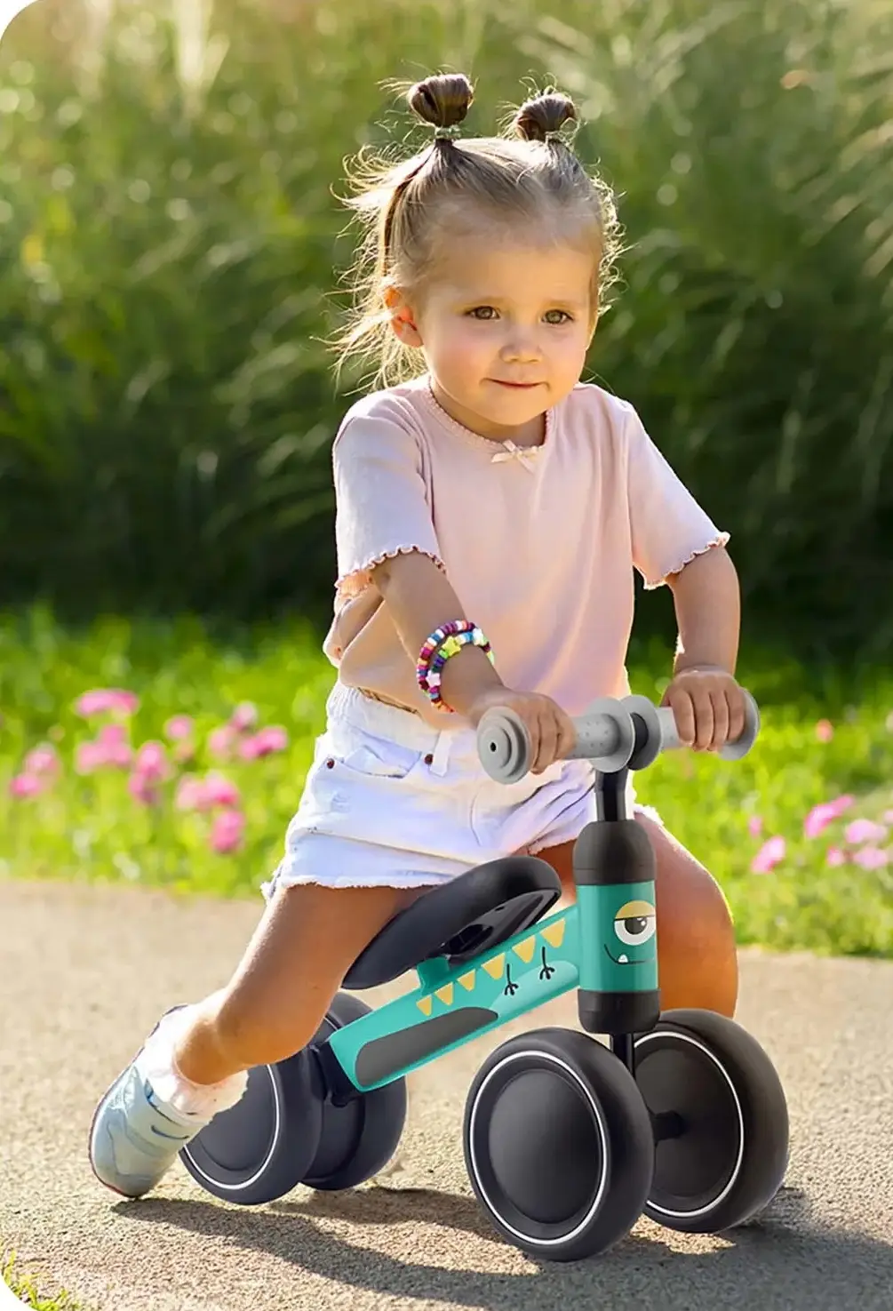 Tricicleta fara pedale Ricokids 760604 (Black/Blue) - 8