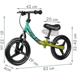 Bicicleta fara pedale Ricokids Fun Adventure 760802 (Multicolour) Thumb