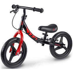 Bicicleta fara pedale Ricokids Fun Adventure 760804 (Red/Black)