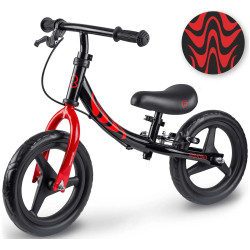 Bicicleta fara pedale Ricokids Fun Adventure 760804 (Red/Black) Thumb
