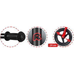 Bicicleta fara pedale Ricokids Fun Adventure 760804 (Red/Black) Thumb