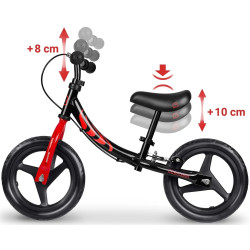 Bicicleta fara pedale Ricokids Fun Adventure 760804 (Red/Black) Thumb