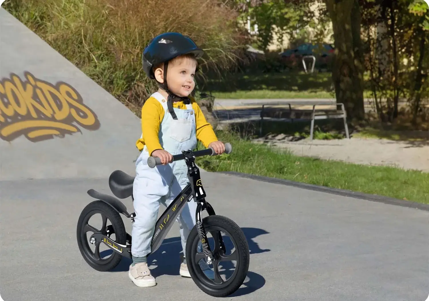 Bicicleta fara pedale Ricokids Funnu 760500 (Black) - 13